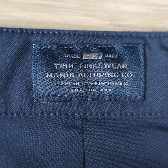 True Linkswear Shorts Mens 30 Navy Blue All Day Short 9 Inch Inseam Golf Casual - Picture 4 of 12